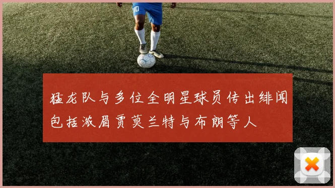 猛龙队与多位全明星球员传出绯闻包括浓眉贾莫兰特与布朗等人